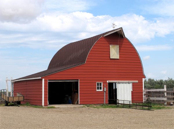 Metal Barn Siding Installation in Spring