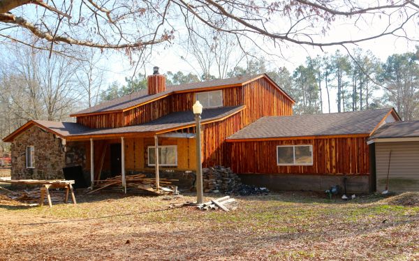 Rustic Siding Installation in Spring